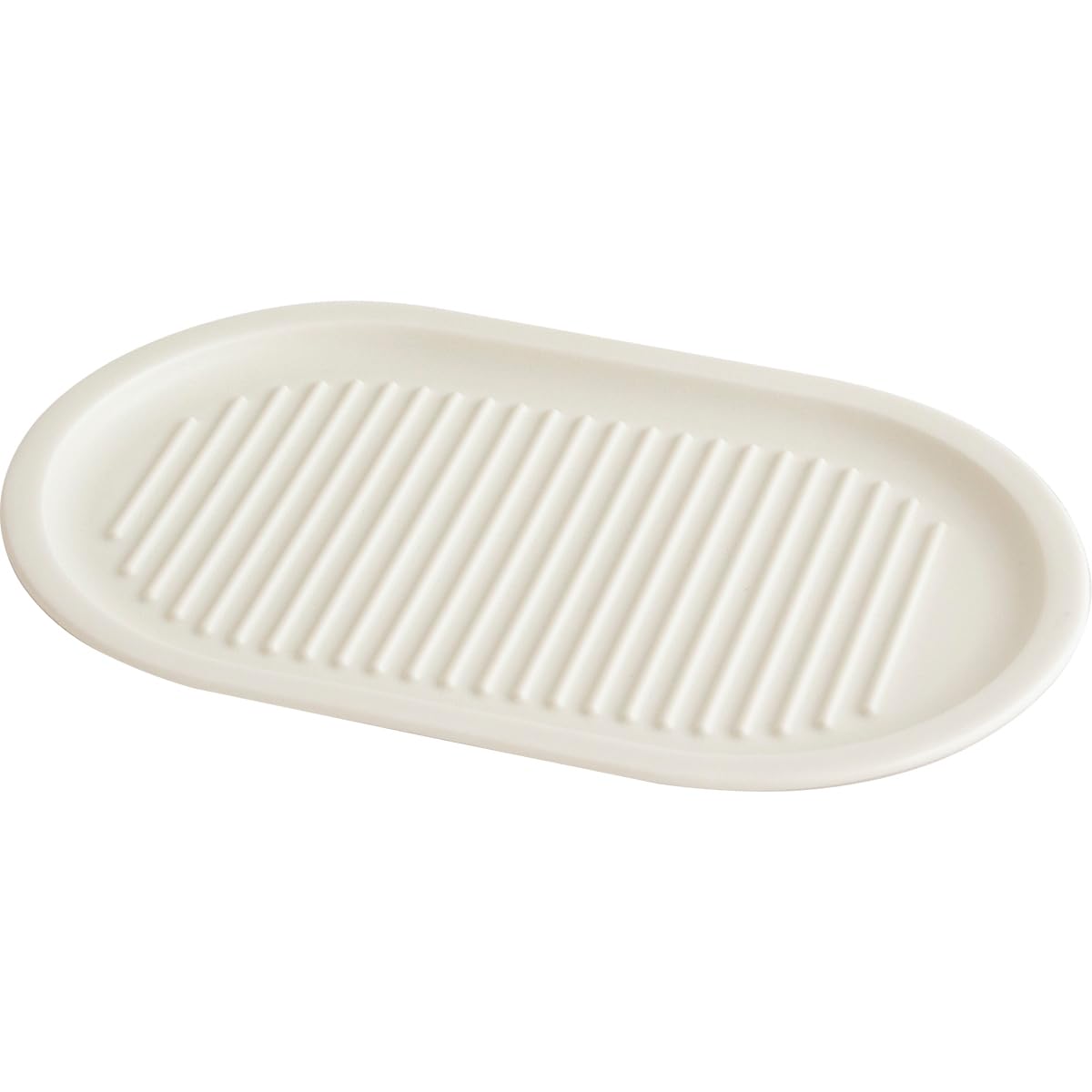 

Kamoshika Douguten Fried Chicken Plate, Long, 27.5 x 17cm, Wave-Shaped, Porcelain, Microwave and Dishwasher Safe, White, Made in Japan