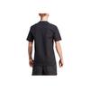 Adidas Solid Color Crew Neck Straight Cut Short Sleeve T-Shirt Men Tops Black IJ6129