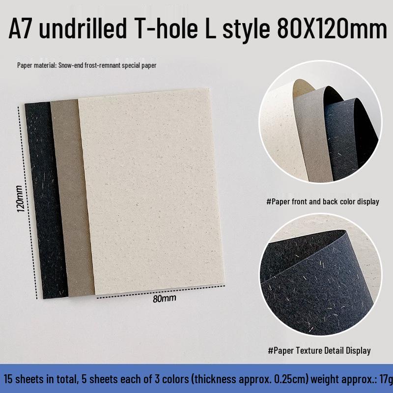 Snow Gone Frost Journal Refill: Specialty Paper for A6/A7/M5 Notebooks