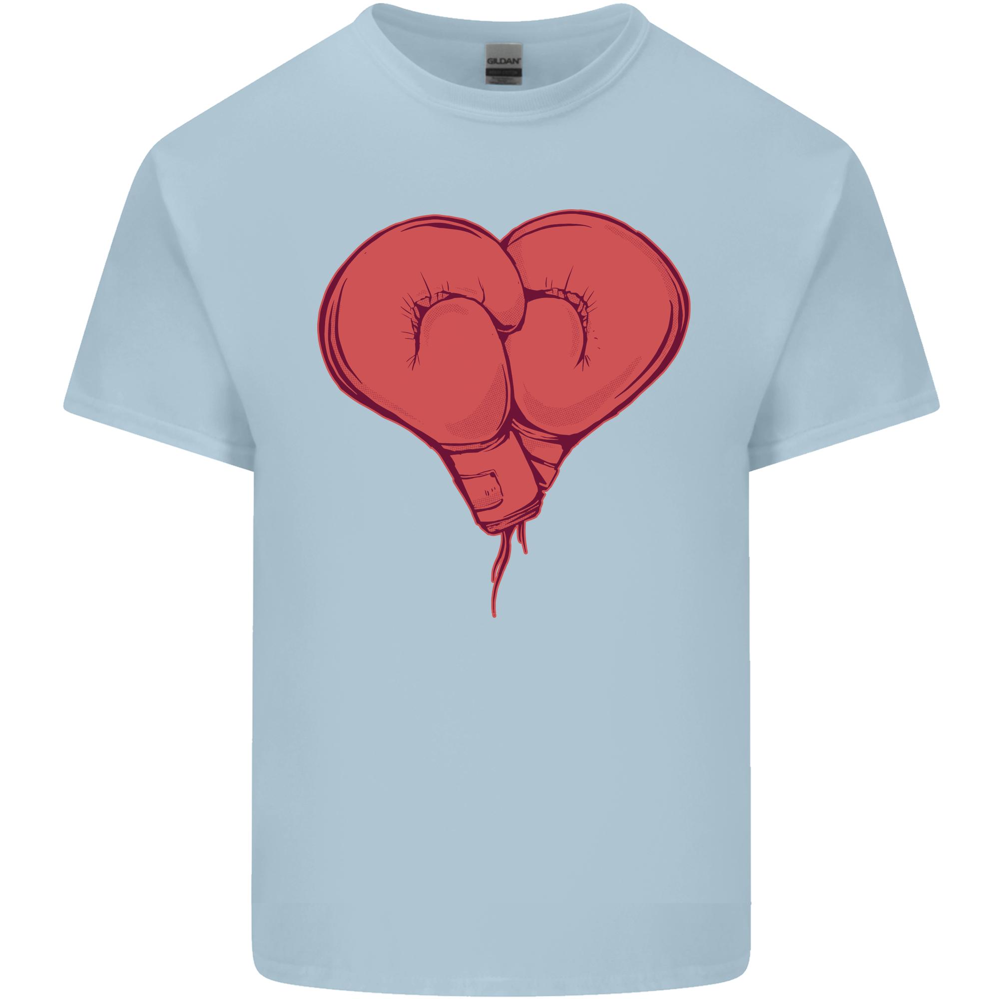 Heart Boxing Gloves Boxer MMA Muay Thai Unisexs Light Cotton TShirt S
