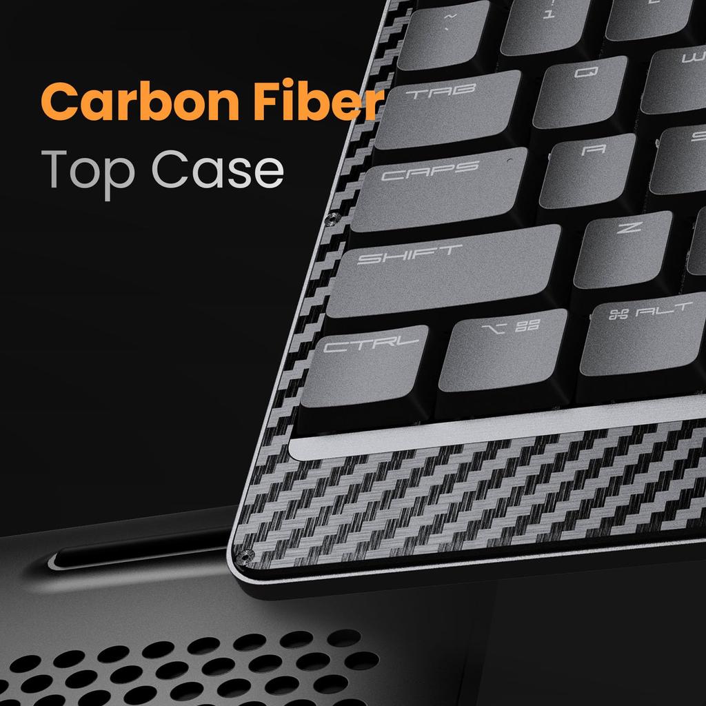 Lofree Edge Low Profile Mechanical Rechargeable Bluetooth and Wired Connectivity Mac Switch Carbon Fiber Top Mg Alloy Bottom Case Technical Compliance