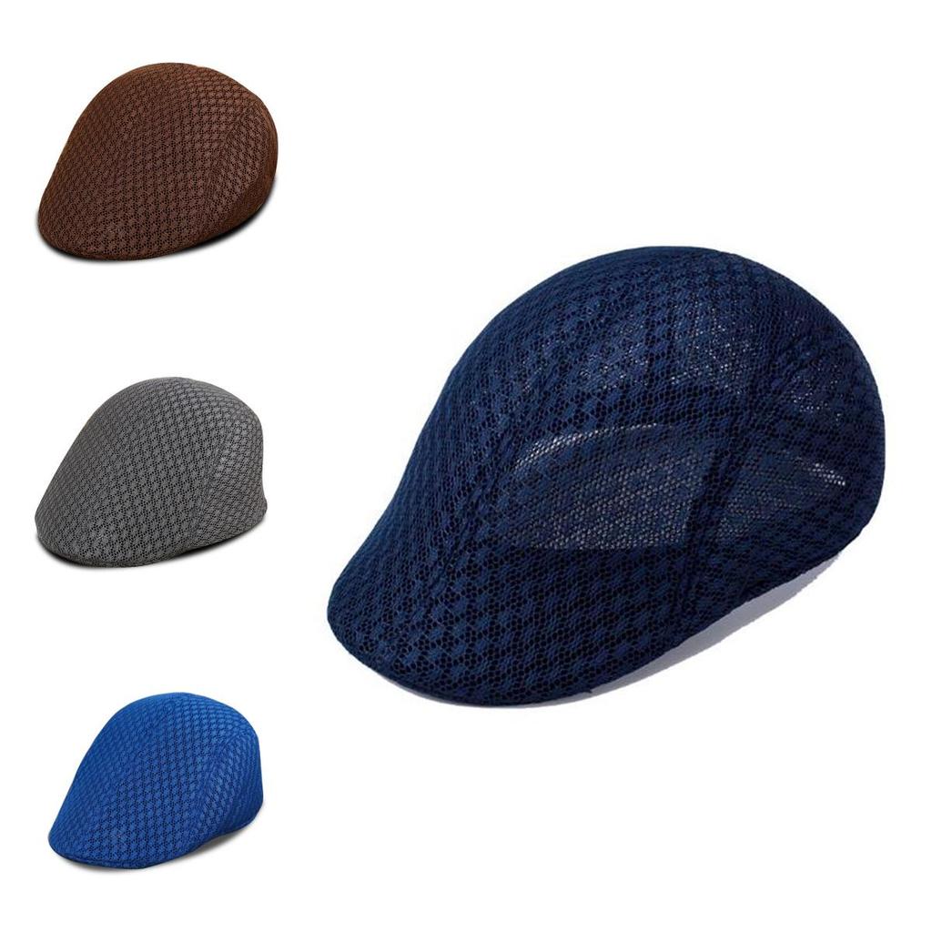 Elegant And Timeless Summer Mens Breathable Mesh Beret For Effortless Style