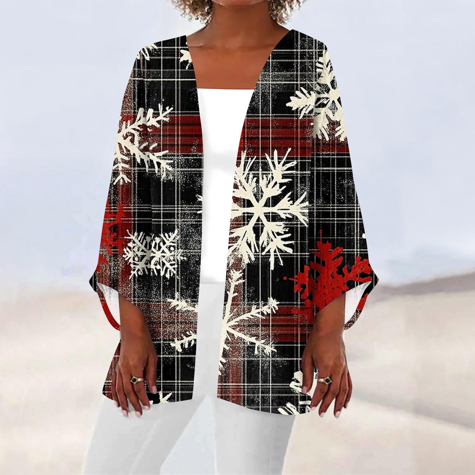 

Женская повседневная модная легкая куртка средней длины с принтом, кардиган L