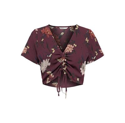 Only Nova Life Short Blouse with Sleeves