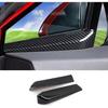 Car Accessories Fit for Toyota C-HR CHR 2018-2023 Front Door Window A Pillar Decoration Strips Cover Trim (Carbon Fiber Style) ABS 2 PCS