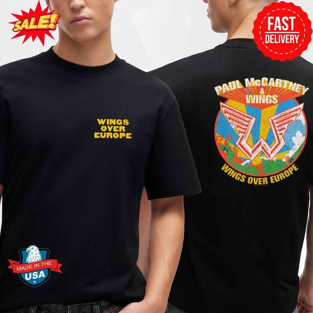 

Paul McCartney And Wings Over Europe Two Sided Classic T-Shirt Unisex T-Shirt M