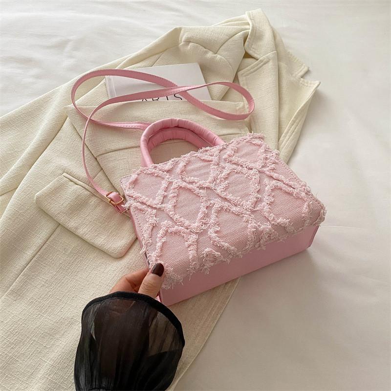 2024 Trendy Simple Small Square Bag Vintage Handbag Casual Crossbody Bag For Women