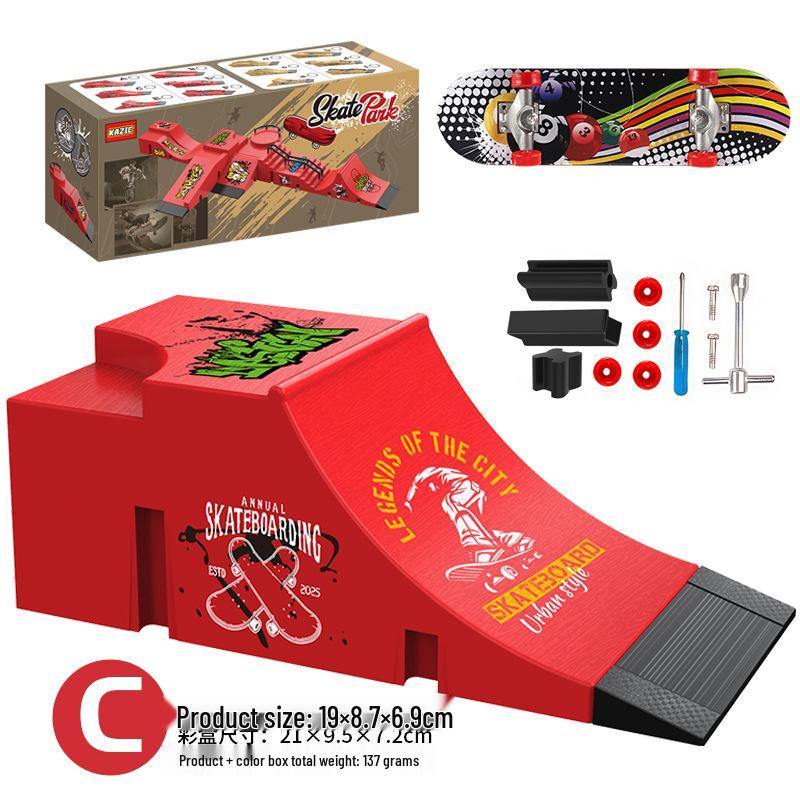 Fingertip Fingerboard Skatepark Set: Creative Scene Props for Kids