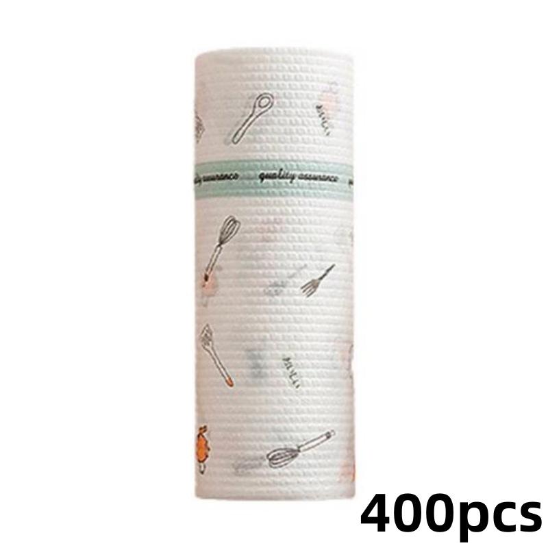 Roll Kitchen Paper Towel Super Water Oil Absorbent Wet Dry Dual Use Food Grade Tear-off Reusable Washable Lazy Rag Dishwashing Cloth