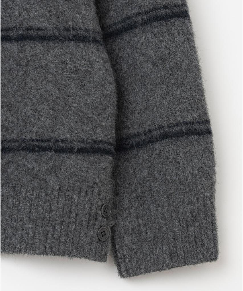 MILLO ARCHIVE Nero Mohair Stripe Knit [Deep Gray]