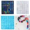 Clear Holographic Heart-shaped Domino Food Grade Silicone Mold DIY Holographic Laser Domino Wear Resistant And Easy To Clean