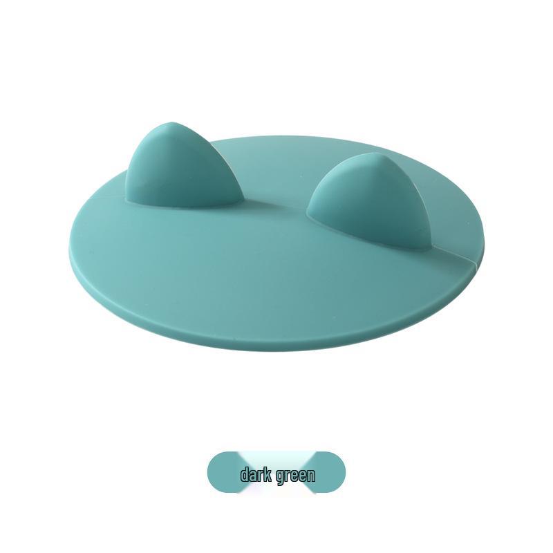 Silicone 3D Cat Ears Cup Lid - Leak & Dust Proof for Coffee & Glass Cups
