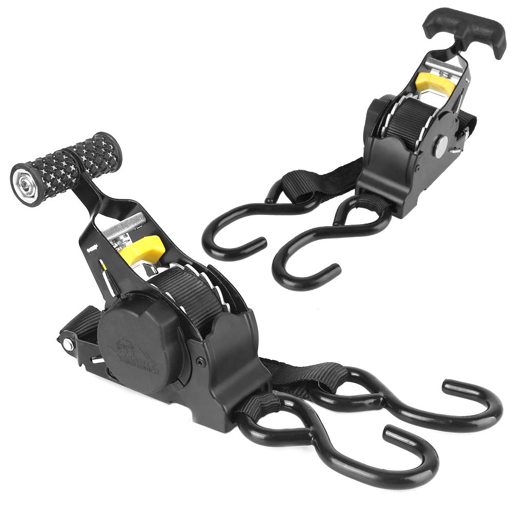 Automatisk krymp for last Bagasjestropp Skralle Strammer Belte For Bil Uttrekkbare Belter Auto Stropper For Last Tape For Motorsykler Skralle Stropp