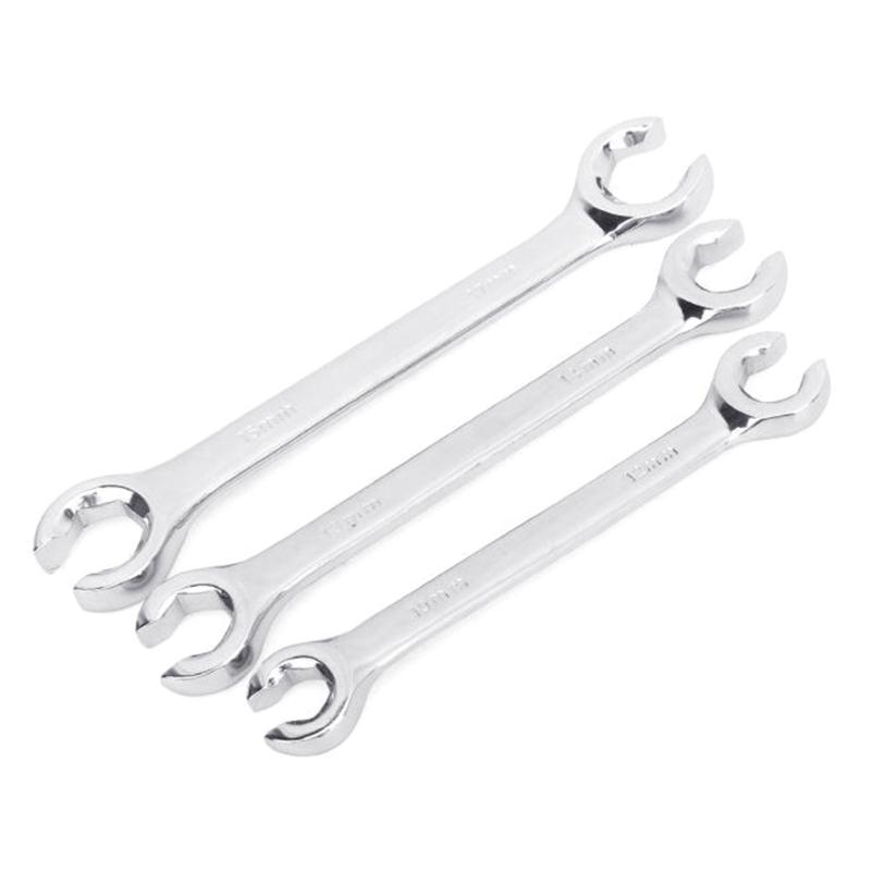 

3Pieces Nut Wrench Spanner Tool Set Brake Wrench for Car Repair Pipe Allen Hexagon Wrenches Double Head Opening Tools 1