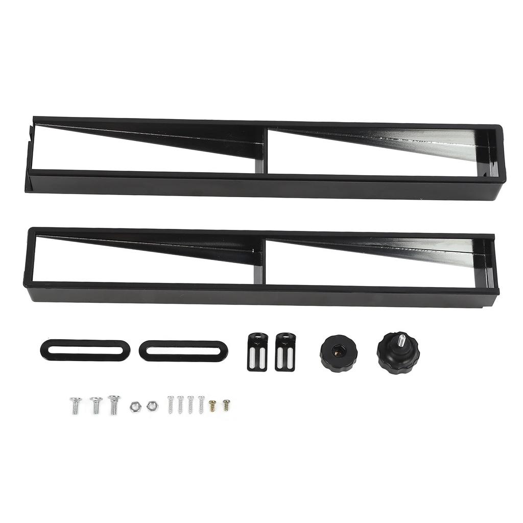 Golf Cart Rear View Mirror Universal Fit Eliminate Blind Spots Wide Angle View 4 Panel Mirror Replacement for E‑Z‑GO