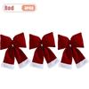 1-10PCS Christmas Velvet Bow 3D Hanging Decorative Tree Decoration Outdoor Festive Vintage Style Ribbon Christmas Party Supplies