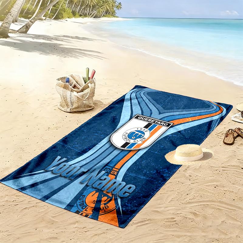 Name Custom Gallos Blancos Print Beach Towel, Large Soft Quick Dry Towel for Beach Camping Swimming