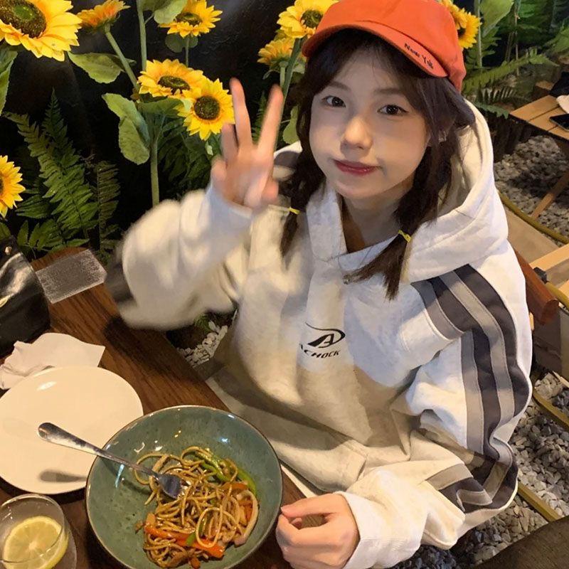 Vintage Oversized Hoodies Women Hip Hop Style Cyber Y2k Hooded Sweatshirts Kpop Grey Harajuku Pullover Baddie Streetwear