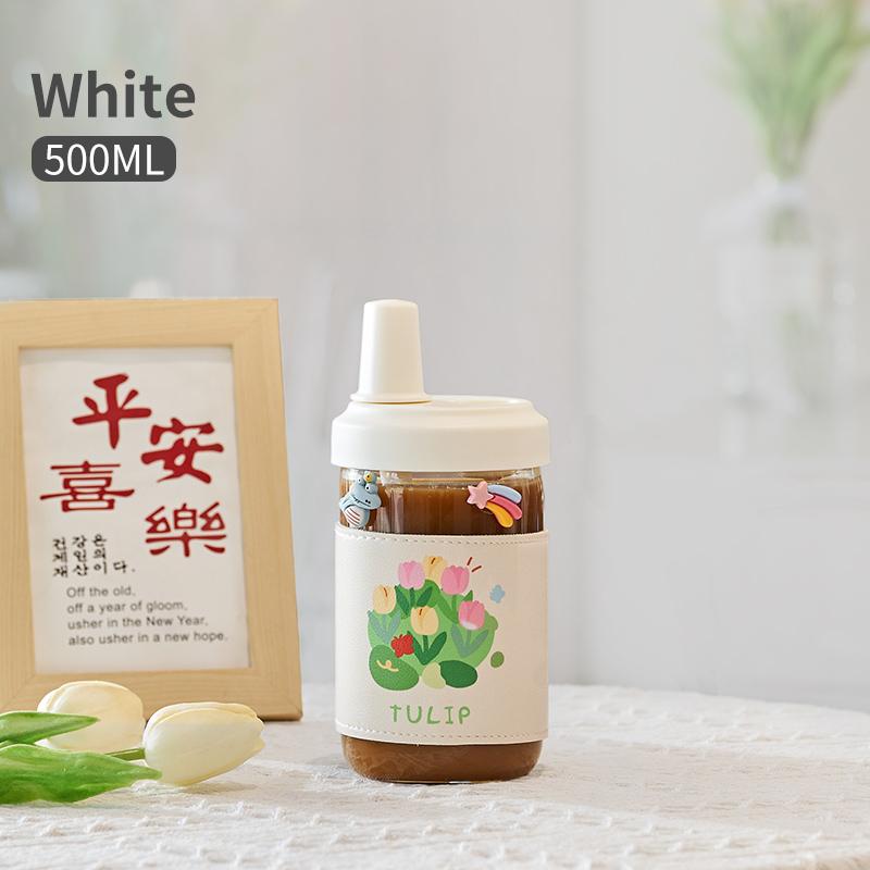 

GIANXI 500 мл/850 мл стеклянная чашка для завтрака большой емкости, двойная гладильная стеклянная бытовая портативная чашка для молока и чая, молочная чашка 500-850ml