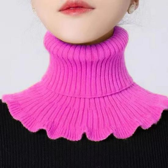 Women's Cozy Cervical Neck Warmer Snood – Soft Core-Spun Yarn Pullover for Fall & Winter