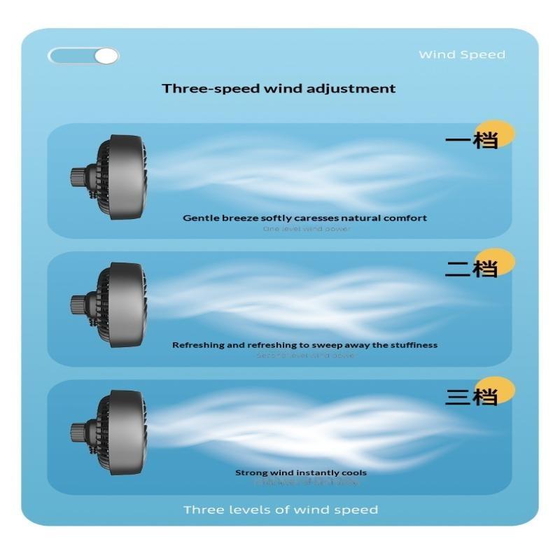 Air Vent 3 Speed 5V 1A Car Usb Cooling Fan 360 Degree Adjustable Air Outlet Car Fan 5-Blade Low Noise For Car Truck Suv Sedan