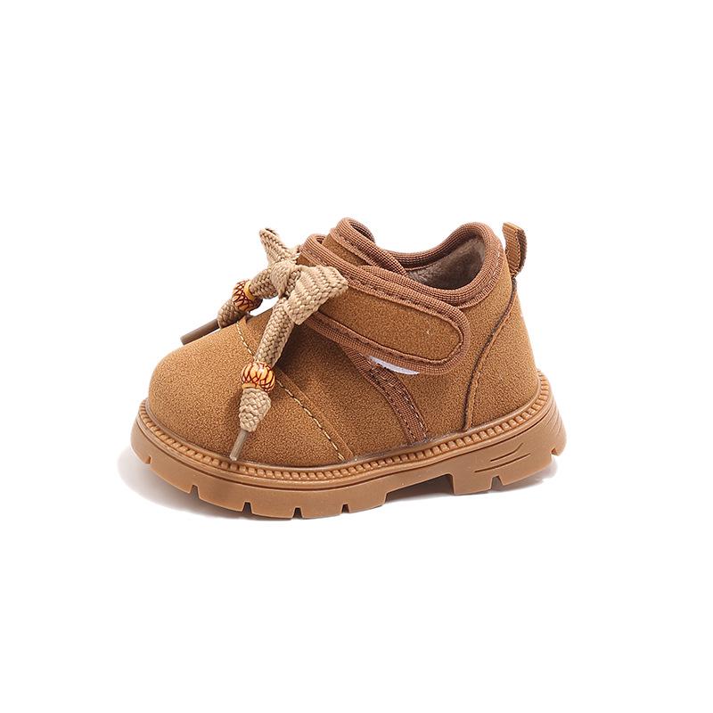 Winter 2025 New Style Infant Girls' Cotton Ankle Boots - Fashionable Walking Shoes for Toddlers