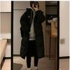 Padded Jacket Women's Winter Casual Thick Padded Jacket Over The Knee Long Padded Jacket Hooded Jacket