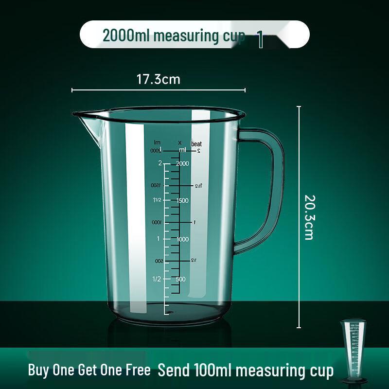 Yipan Food-Grade Graduated Glass Measuring Cup