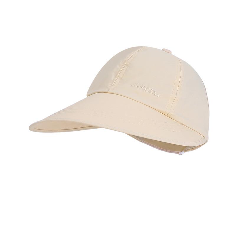 Summer Casual Sun Hat For Women With Foldable Design And Wide Brim Polyester Sunshade Cap