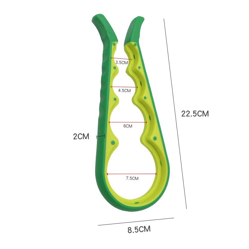 Lid Jar Opener 4 In 1 Handy Screw Cap Jar Openers Multi Purpose Can Opener Bottle Lid Grip Wrench Bottle Kitchen Gadgets