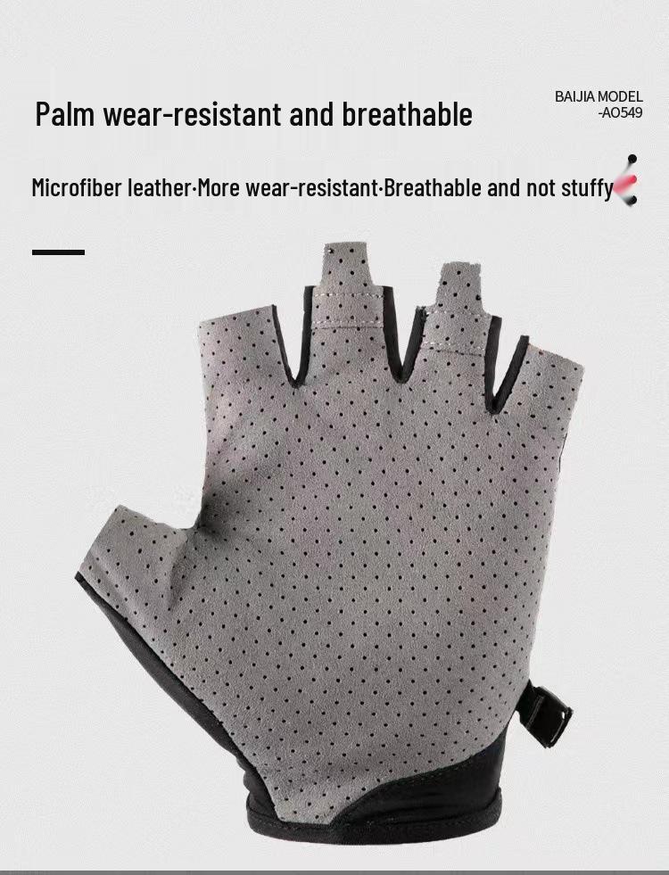 Bezprsté rukavice z ledového hedvábí - Unisex, Tenké, Protiskluzové, Chránící před sluncem pro letní cyklistiku, řízení a rybaření