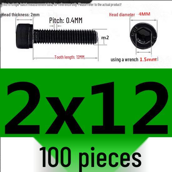 High-Strength Grade 12.9 Internal Hex Head Screws M1.4-M20