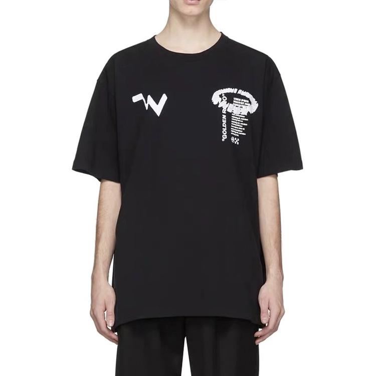Off-White SS20 3D Space Pattern Print Short Sleeve T-Shirt Men Tops Black OMAA027R201850111001
