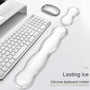 Ergonomic Mouse Pad Wrist Antislip Silicone Transparent Wrist Brace Support Mat Memory Wrist Pad Computer Laptop Keyboard Mat