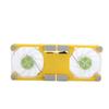 Laptop Cooling Pad USB Foldable Radiator Cooler Stand Light Portable with AntiSkid Mount(Jaune )