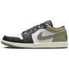 Air 1 Low Black Toe Medium Olive Unisex Sneakers Grønn Hvit 553558-092
