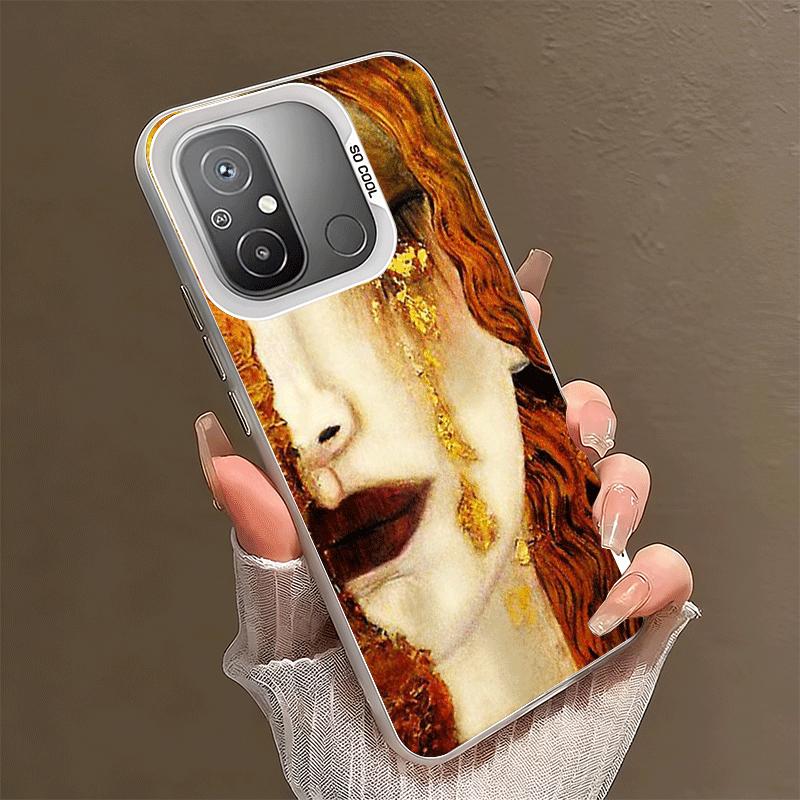 

Kiss By Gustav Klimt Art Soft Phone Case for Xiaomi Redmi 15C 15 14C 13C 12C Poco X5 X6 X7 Pro X3 F8 F7 Ultra M8 13 12 Cover Bac Xiaomi Poco F7 Ultra