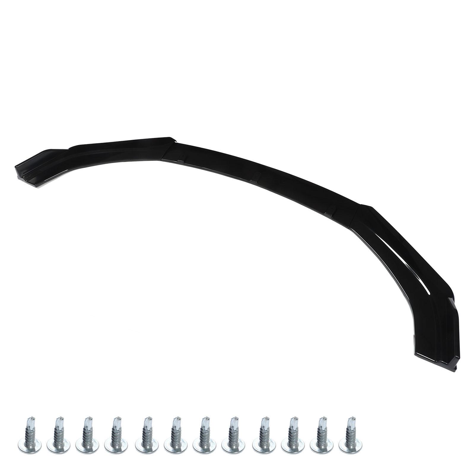 

Комплект из 3-х частей переднего бампера, глянцевый черный, высокопрочный передний спойлер чёрный