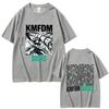 Hot Rock Band Kmfdm Sucks Graphic Tshirt Unisex Women Retro Gothic Punk Streetwear Male Fashion Casual Oversized Crewneck T Shirts