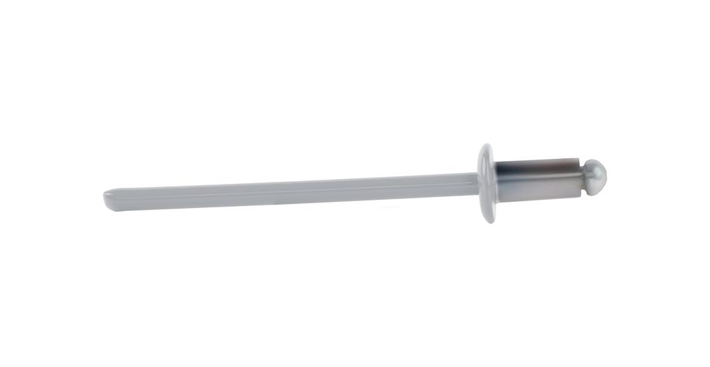 Aluminum open rivets 3.2x6mm RAL 9006