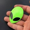 2pcs Alien Head Auto Heck Emblem Badge Sticker Decal Car Fender Auto 3D For All Car Bike Motobike