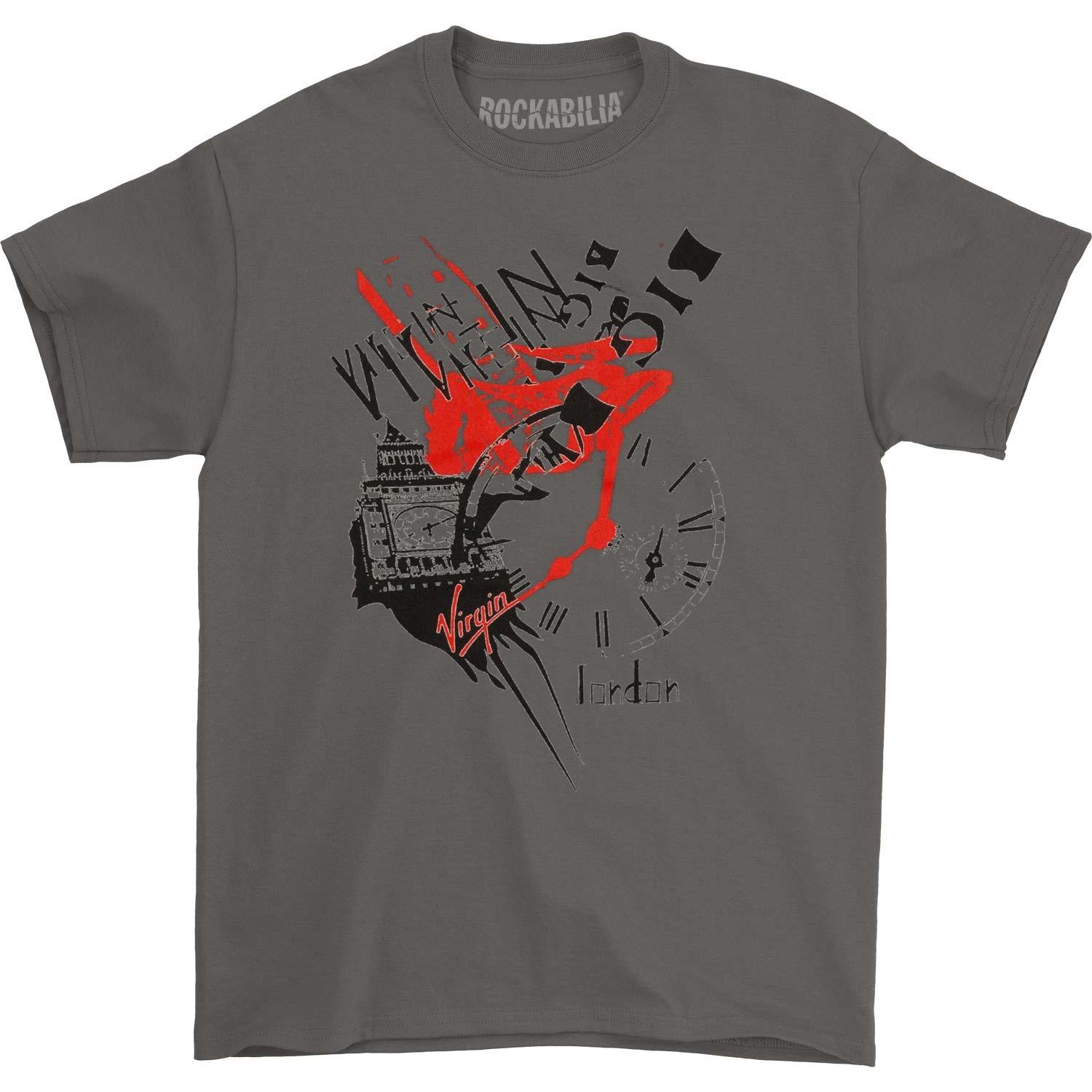 Men s Virgin Records Virgin T-shirt Small Grey XL