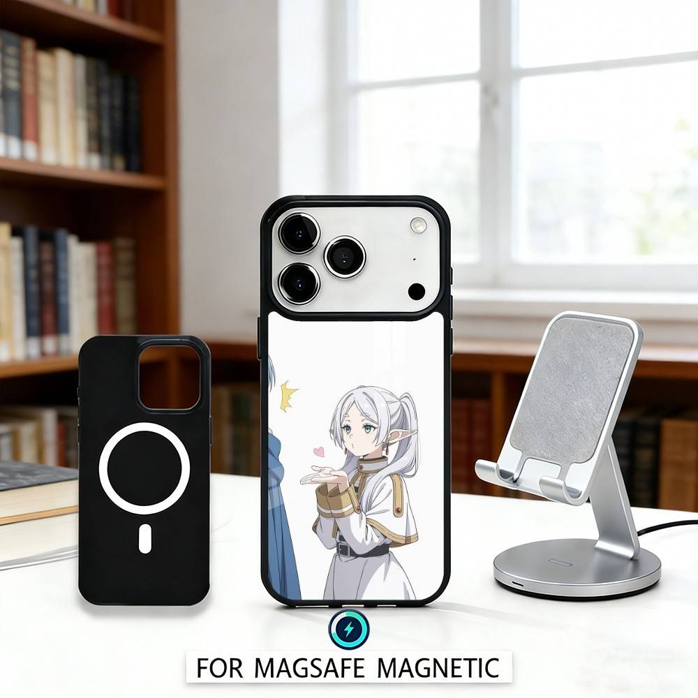

S-Sousou No F-Frieren Phone Case Magnetic For iPhone17 16 15 14 13 12 Pro Max For Magsafe Wireless Charging Cover iPhone14PROMAX
