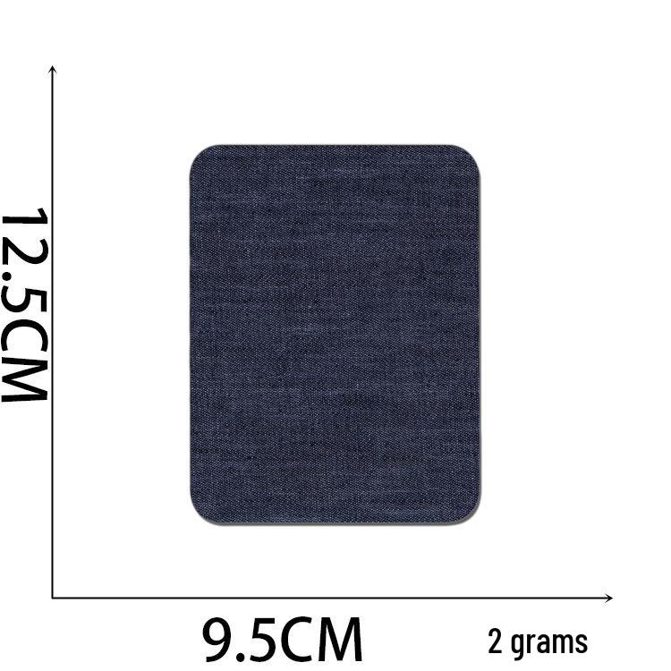 Howling Denim Knee Patches: 5 Color Mix, Embroidered Iron-On, Cuttable Fabric Patches