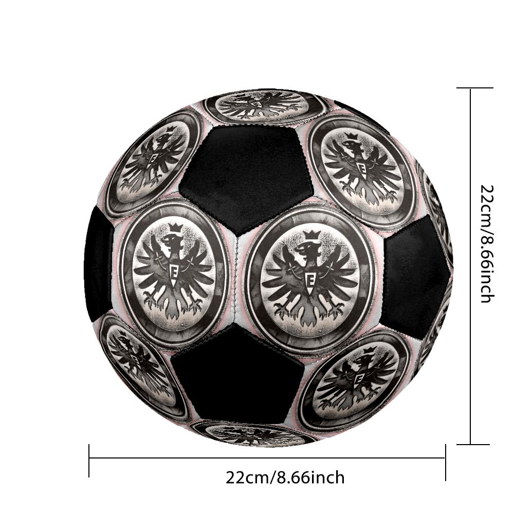 Frankfurt Football Indoor Soccer Ball Colorful Machine Stitched PVC Size 5 Team Training Competition Ready Durable High-Bounce Cool Sports Gift