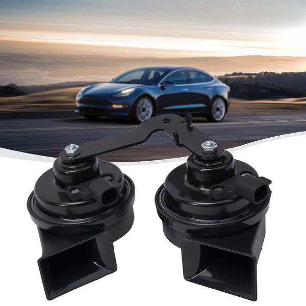 One Pair 110966000B Dual-Tone Snail Horn with Bracket for Tesla MODEL 3