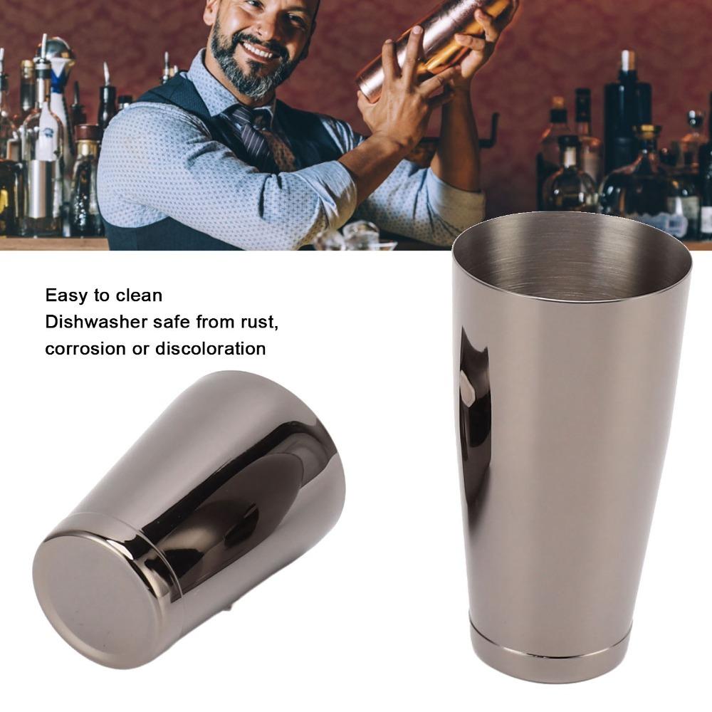 2 Section Cocktail Shaker 304 Stainless Steel Drink Shaker Mixer Bar Wine Cup Shaker Bartender