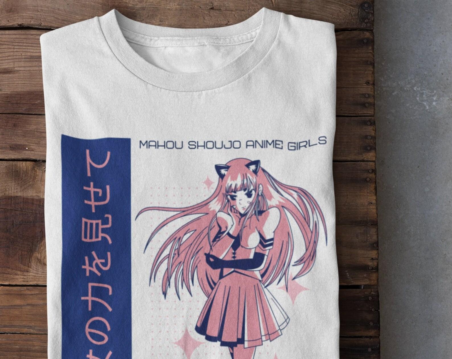 Japan Anime Manga Girl T shirt / Manga Illustration / Dragon / Japanese Comics / Kawaii / 4 M