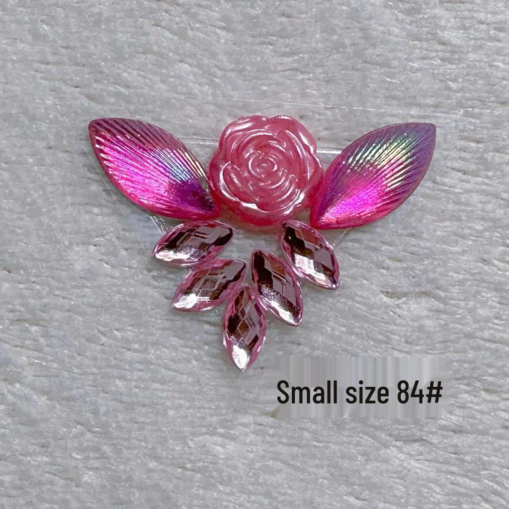 Children's Floral Face Stickers with Crystal Diamonds & Tassels for Ancient Style Makeup
