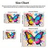 Colorful Rainbow Butterfly Paint Splash Area Rug, Non-Slip Soft Carpet for Living Room Bedroom, Vibrant Art Decor Floor Mat